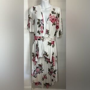 Haute Project Floral Duster Topper Beach Cover-Up size   L